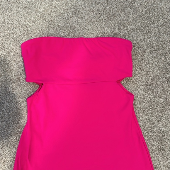 Susana Monaco hot pink strapless mini dress with cutouts. Small - Picture 2 of 4